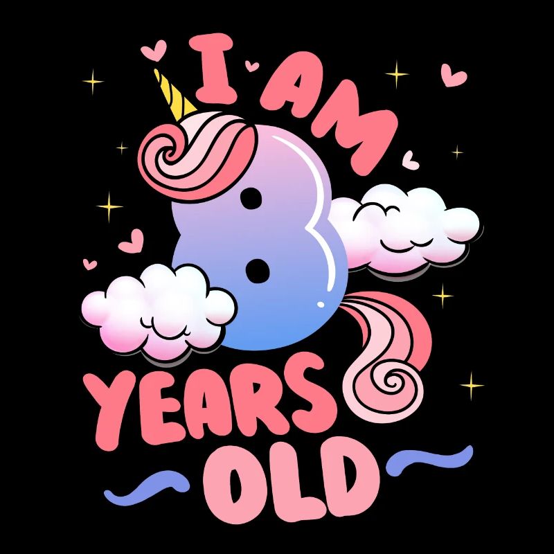 I am 8 years old | Unicorn theme | 8.