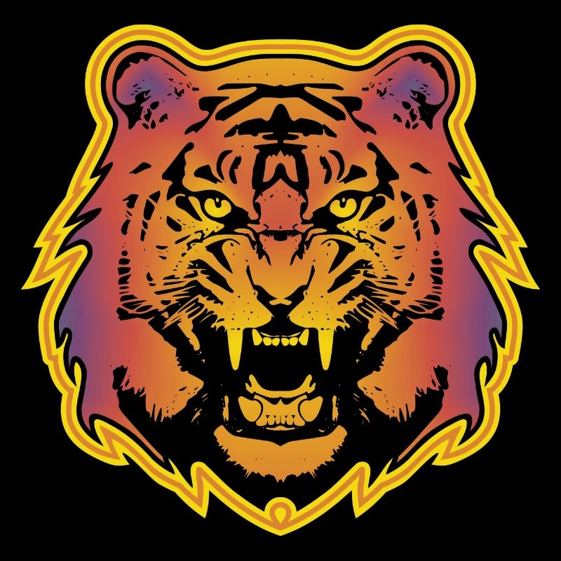 Farbiger Tiger - 2