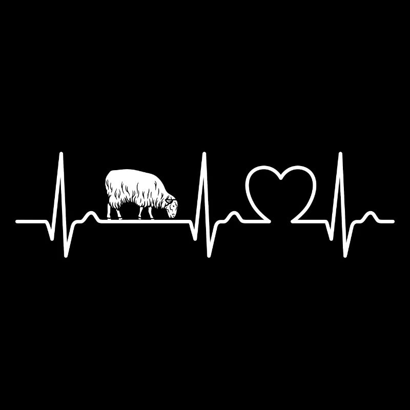 ECG Curve - Heart Curve - Pulse - Sheep - Wool