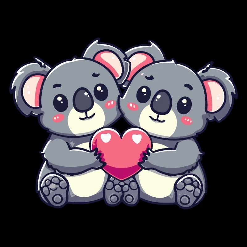 Koala Paar Liebe Valentinstag