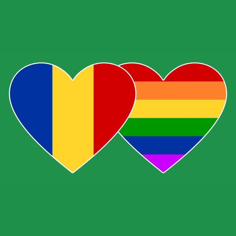 Romania Rainbow Flag