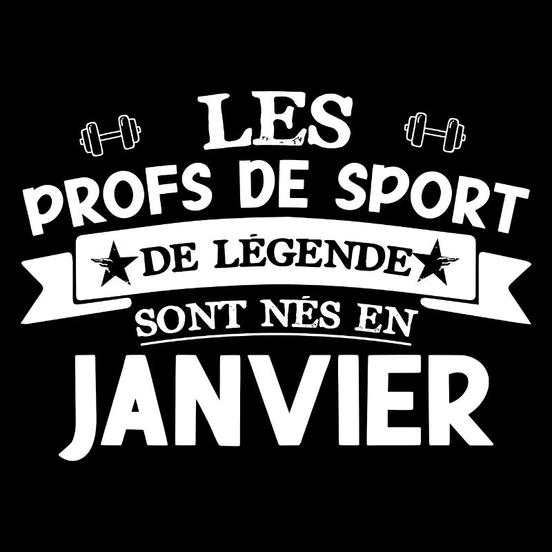 Professeur de sport anniversaire mois de janvier