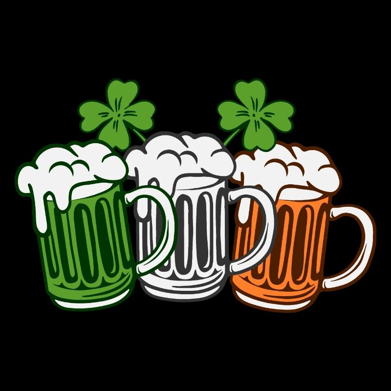 Drapeau de la Saint-Patrick Irlande bière Shamrock