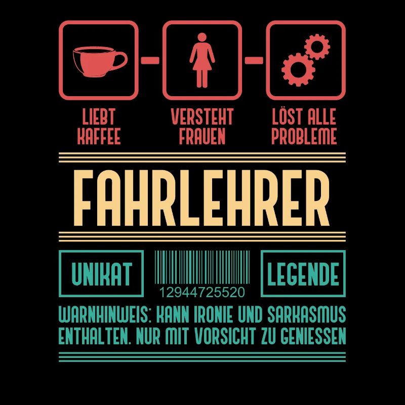 Fahrlehrer Fahrschule Geschenk Spruch