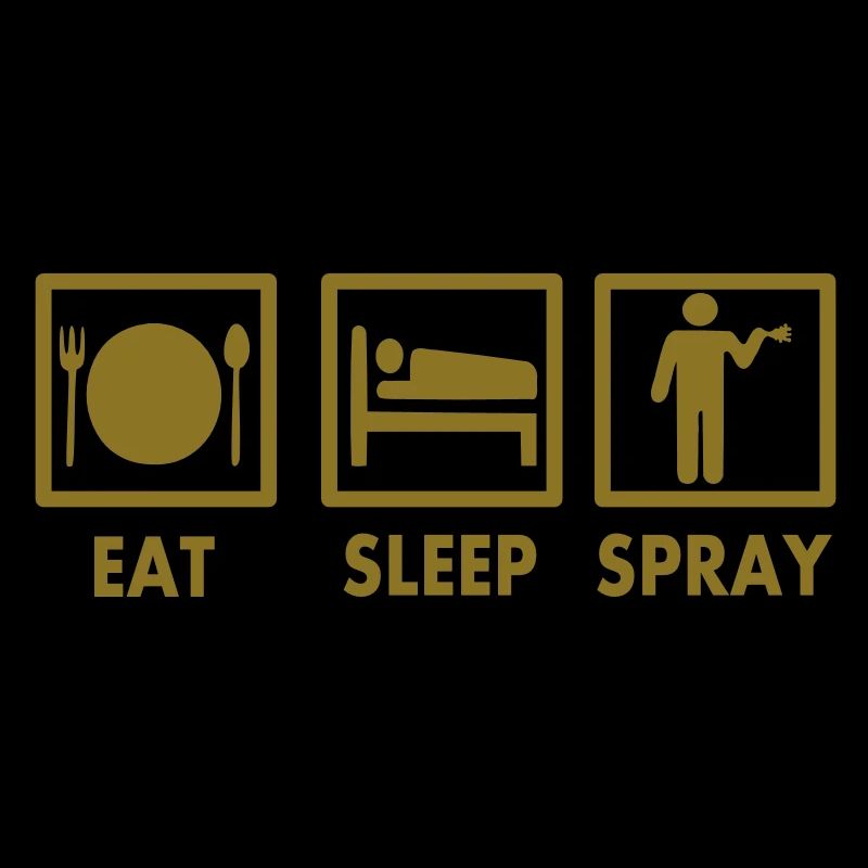 Eat Sleep Spray Vector Design
