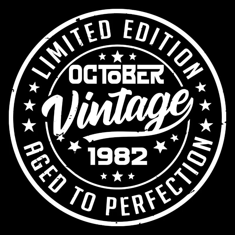 1982 Retro 1982 Octobre Anniversaire Octobre 1982