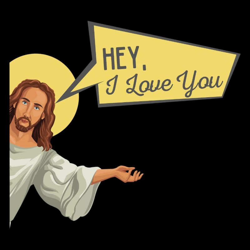 Jésus t’aime le sort drôle de cadeau