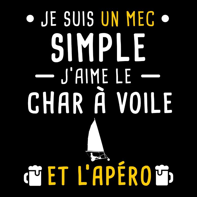 mec simple char a voile et apéro