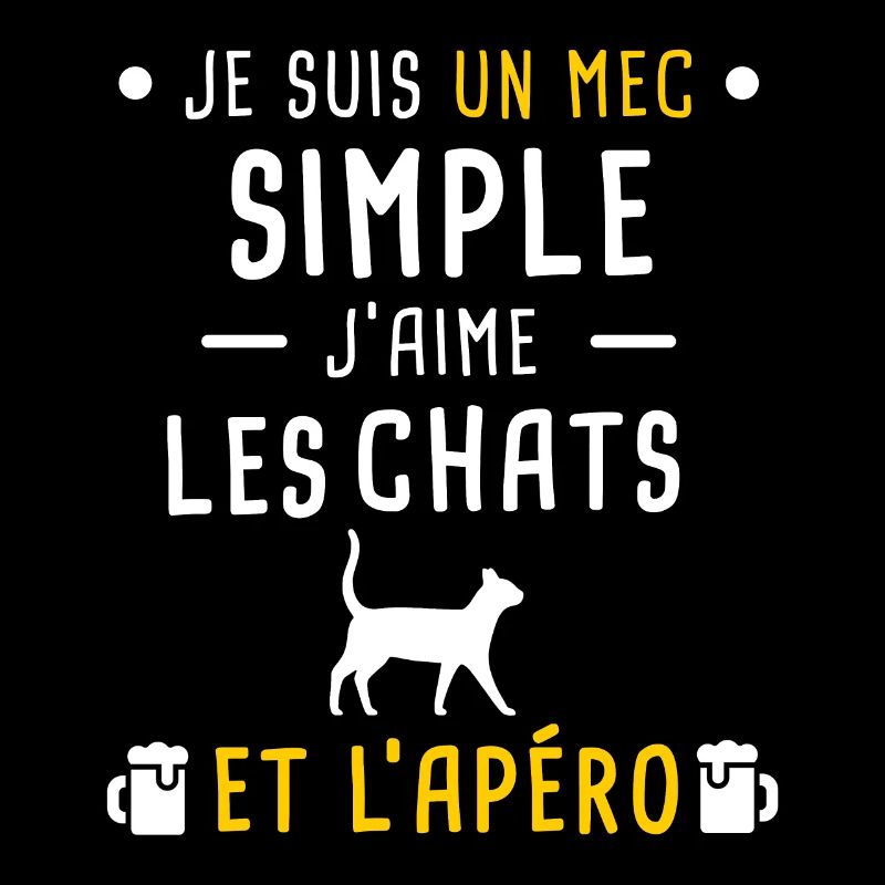 chats et apéro mec simple