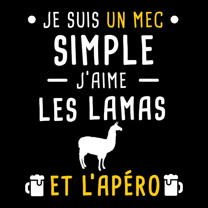 lamas et apéro mec simple