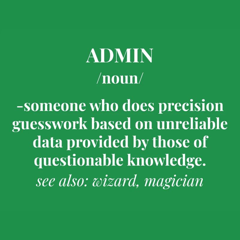 Admin Administrator Informatik Computer