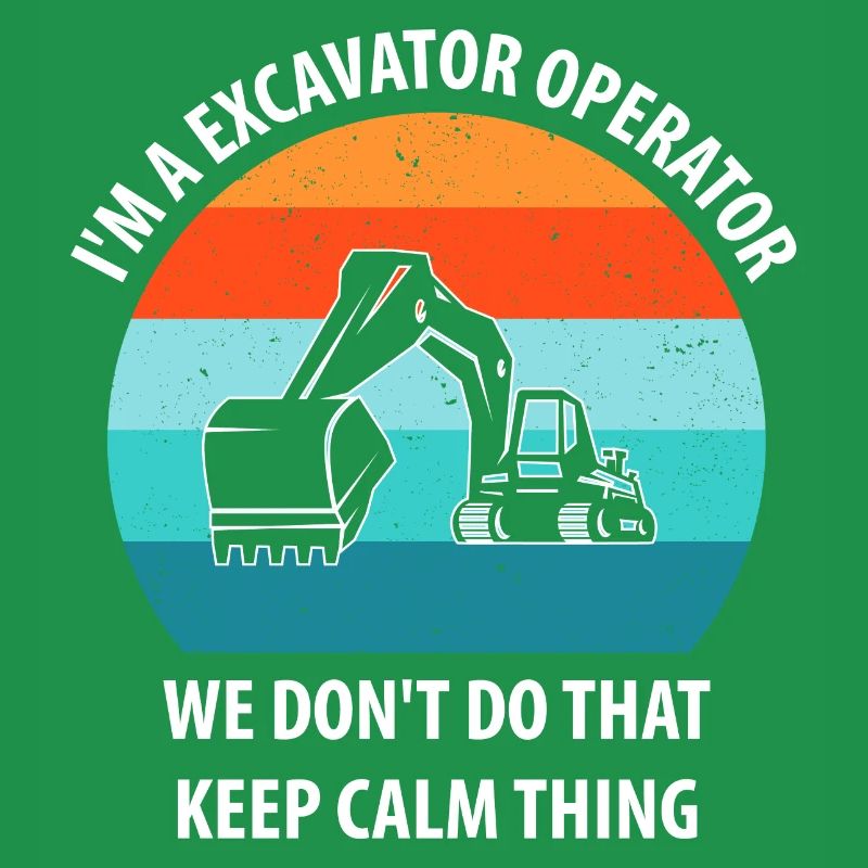 Bagger Baggerfahrer Baggerwagen