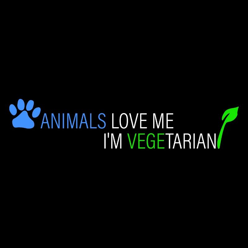 Tiere lieben mich - ich bin Vegetarier