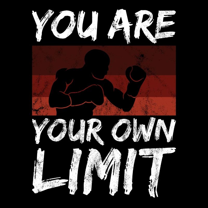 Boxen Sport Spruch du bist dein limit Mindset