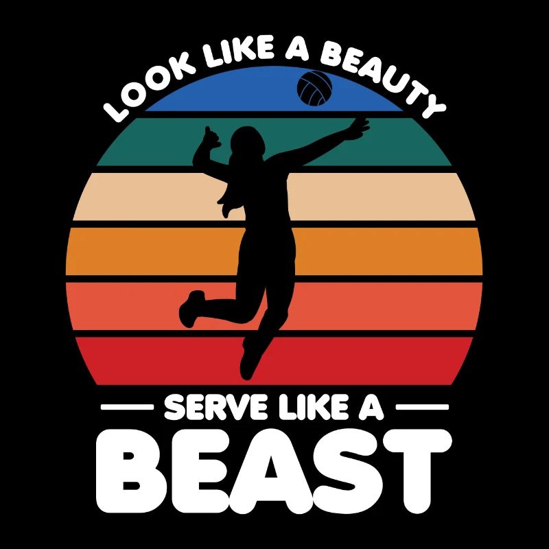 Volley-ball Ressembler à une beauté Servir comme une bête