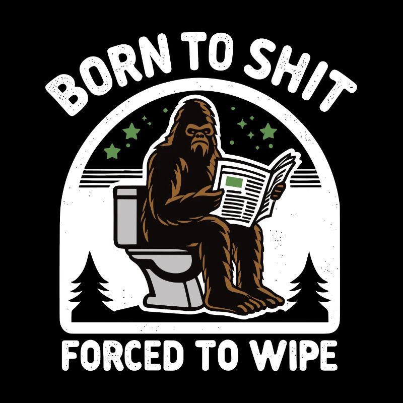 Né pour chier forcé d’essuyer Sasquatch Caca Boys Gi