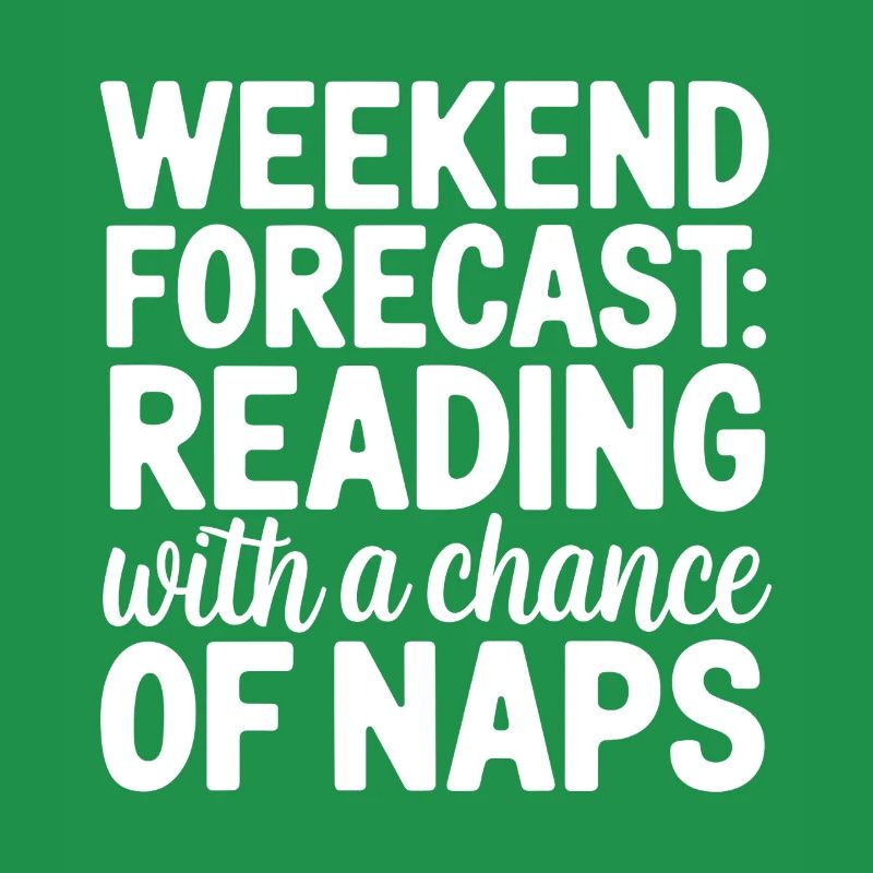 Wochenendvorhersage-Lesung mit der Möglichkeit eines Nickerchens