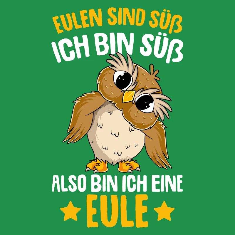Eulen sind süß Kinder Mädchen Eule