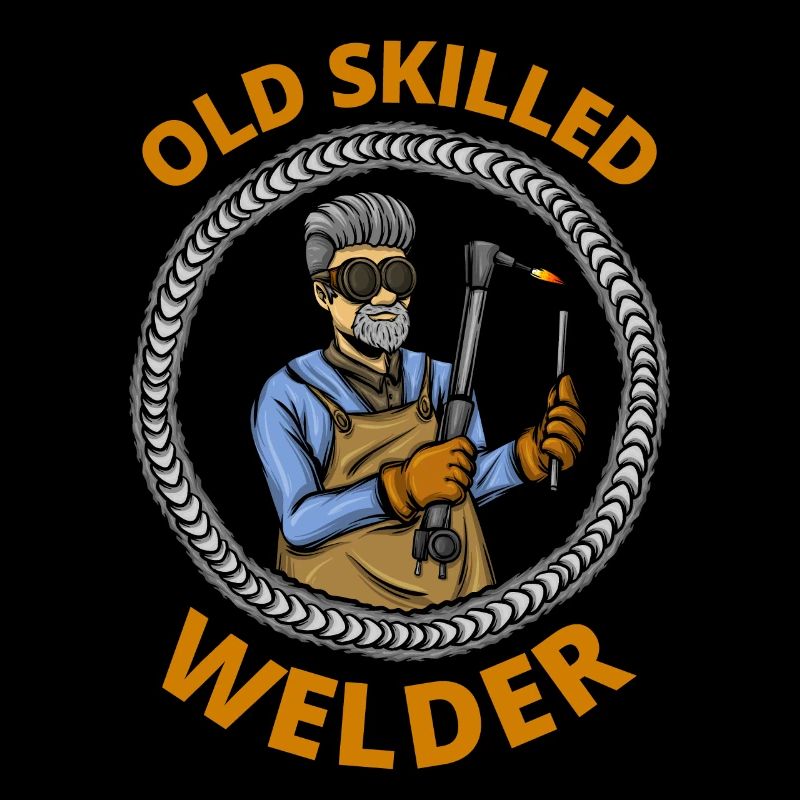 Welding Metal Old Skilled Welder