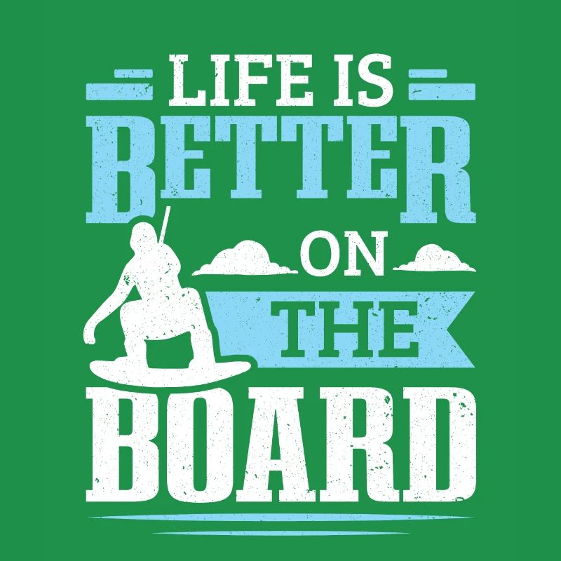 Das Leben ist besser auf dem Board Wakeboard Wakeboarding
