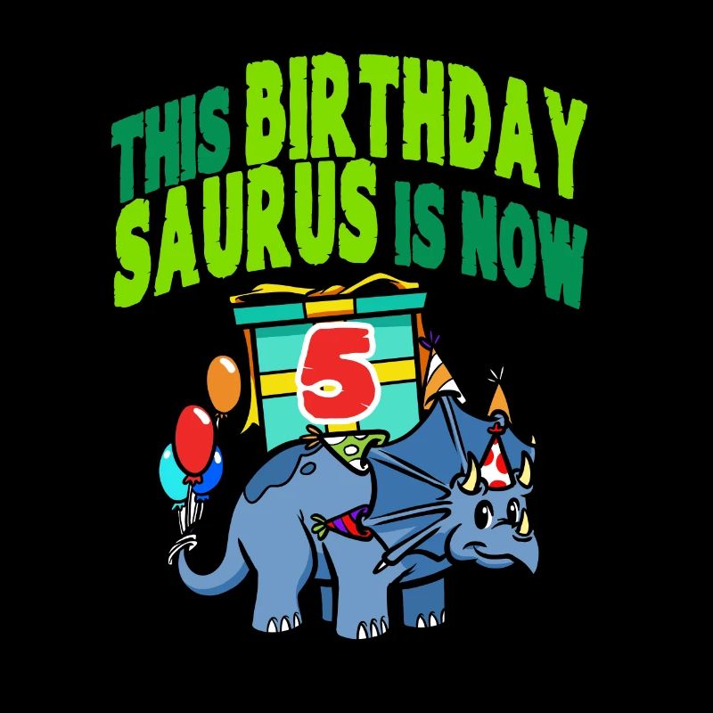 Dieser Geburtstagssaurus ist jetzt 5 Dinosaurier