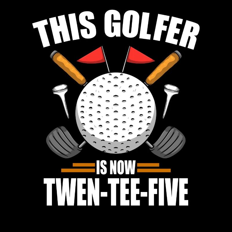 Chemises de golf d’anniversaire pour hommes 25 ans de golf