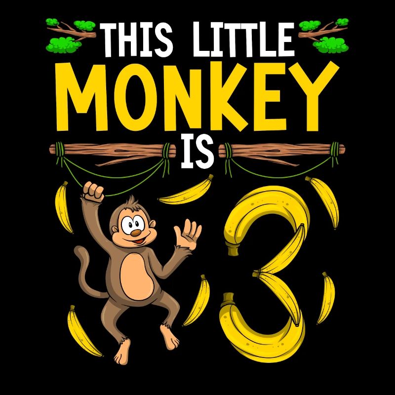 Monkey Birthday 3rd Monkey Theme Party Enfants
