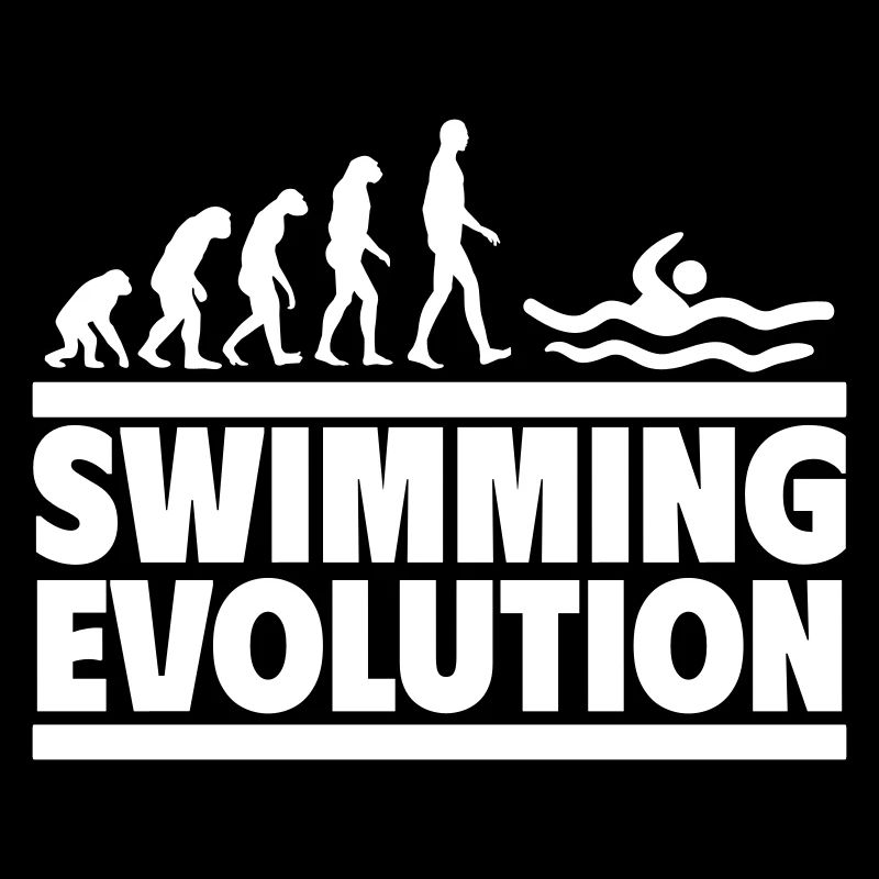 Schwimmen Evolution,Perfekt für Schwimmfans