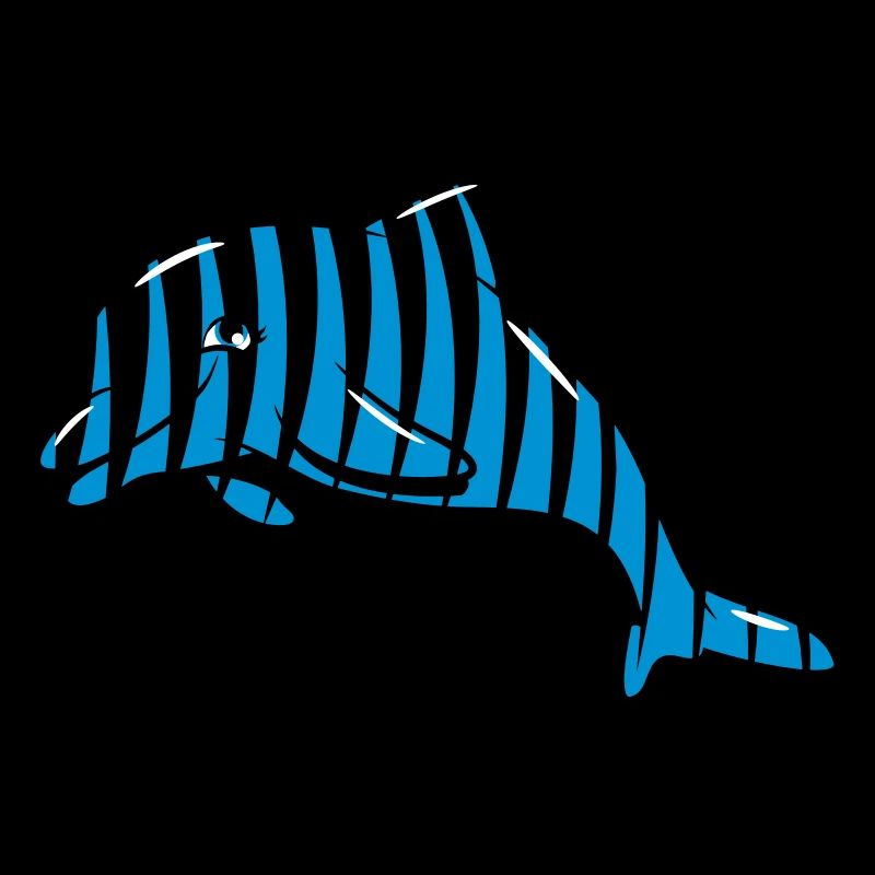 Delfin cute sea design
