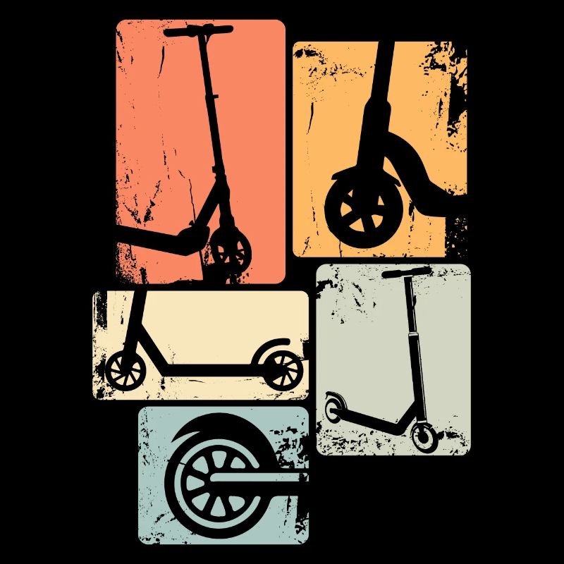 Scooter Roller Stunt Retro Tretroller