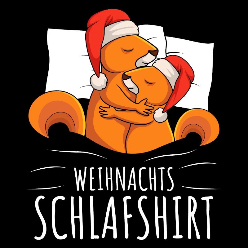 Schlafshirt Eichhörnchen Weihnachten
