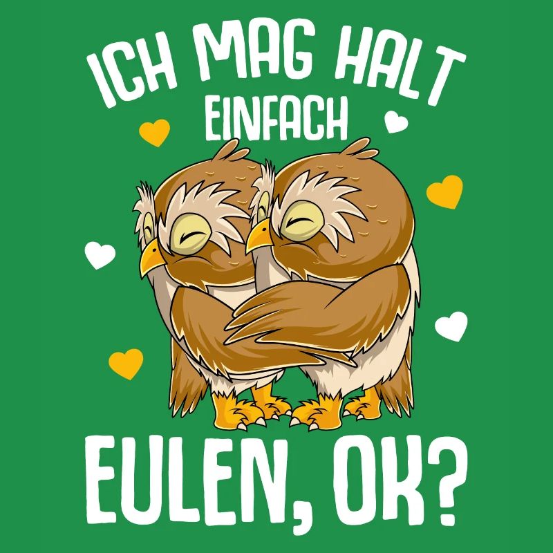 Ich mag halt Eulen Kinder Damen Mädchen Eule