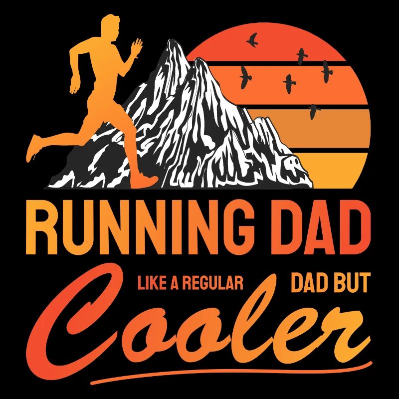 Running Dad Cooler Gift for Dad Runner