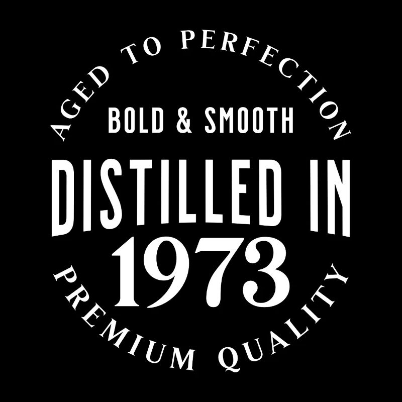 Distilled in 1973 Birthday Gift Idea