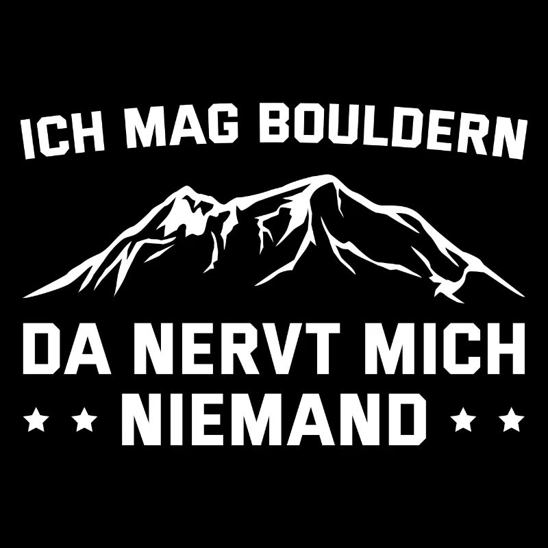 Bouldern Da nervt mich niemand Kletterer