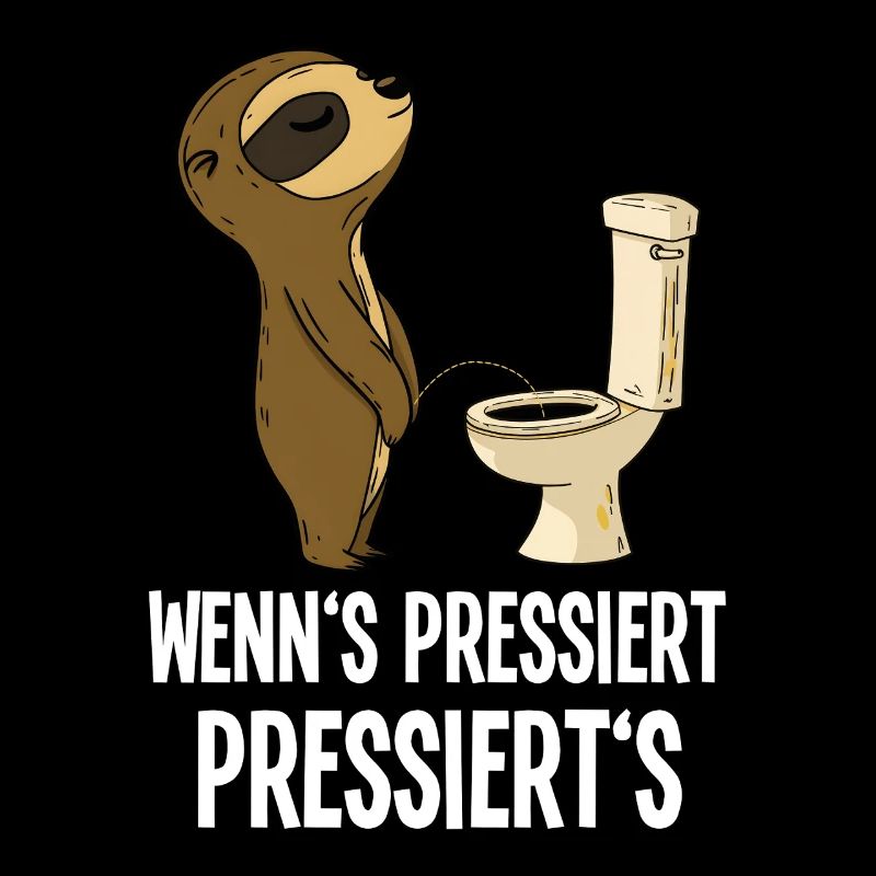 Funny Sloth Toilets Humor When It's Pressing