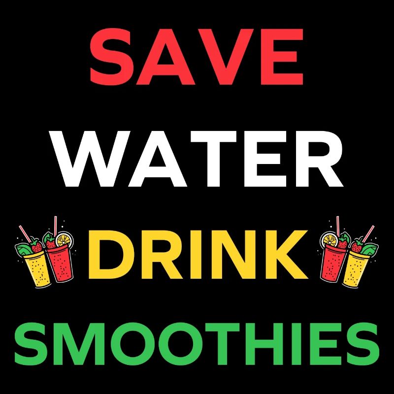 Save water drink smoothies