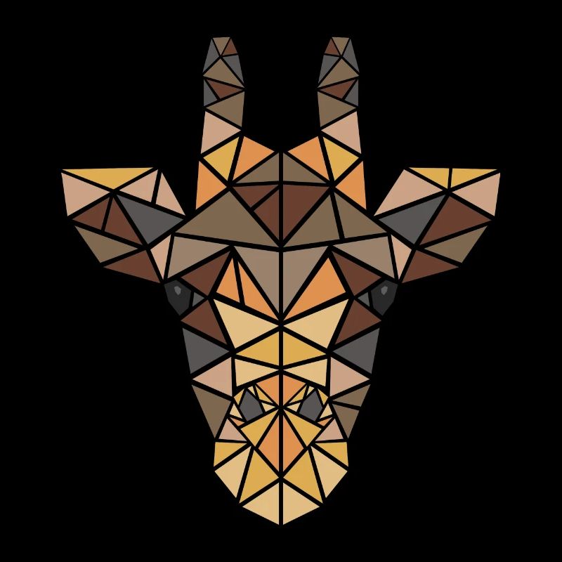 Giraffe - Big 5 - Geometrisch - Geschenk