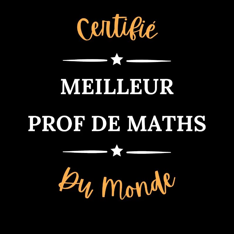 Certifié meilleur prof de maths du monde