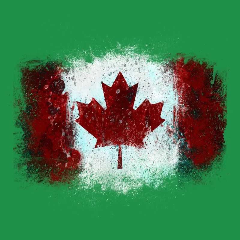 Graffiti drapeau canadien