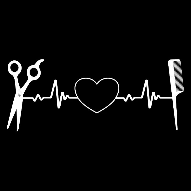 Coiffeur Coiffeur Coeur Ciseaux Peigne