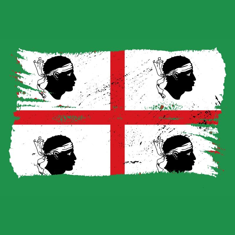 Drapeau de la Sardaigne Drapeau sarde Drapeau de la Sardaigne