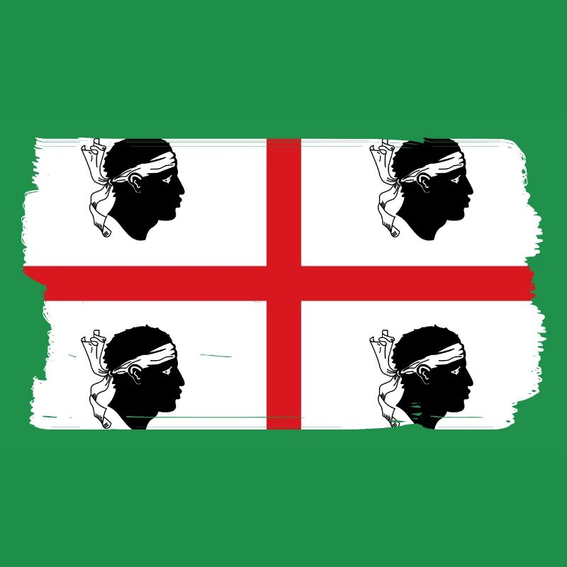Drapeau de la Sardaigne Drapeau sarde Drapeau de la Sardaigne