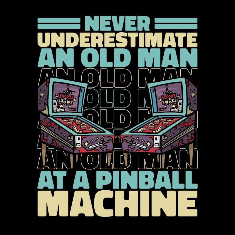 Pinball Flipper Retro Vintage 80s Arcade