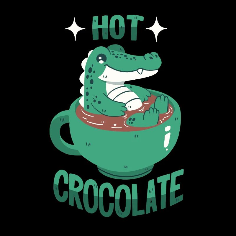 Crocodile in cocoa