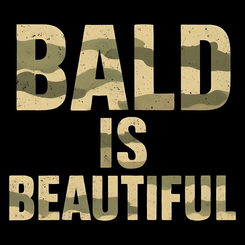 Soldier Bald Gift Idea Bald Is Beautiful