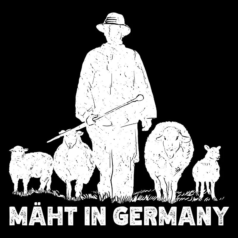 Mäht in Germany Schafe Schafhirte Geschenk