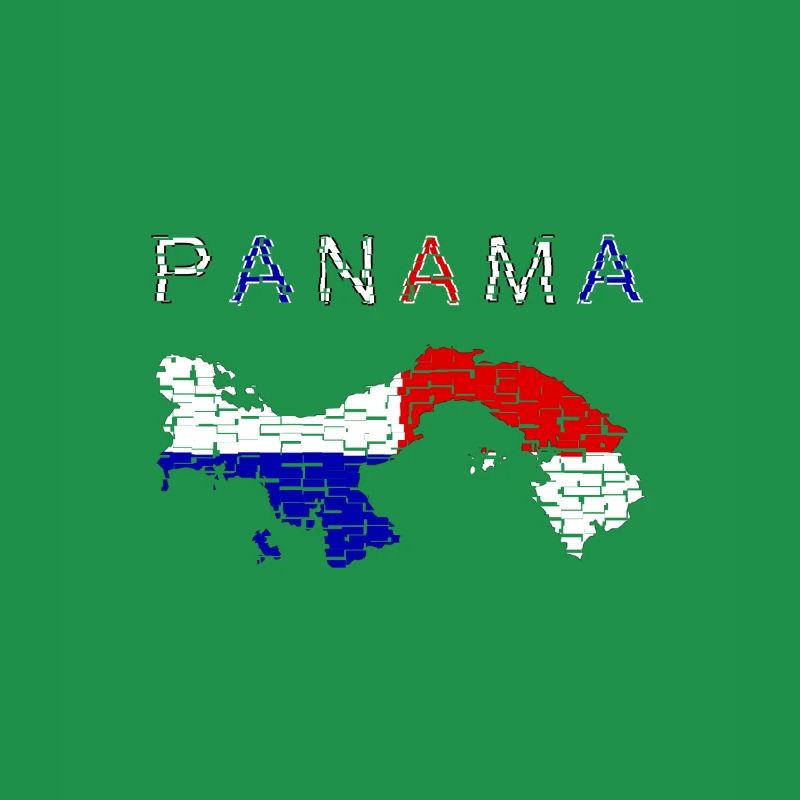 Panama Map Flag