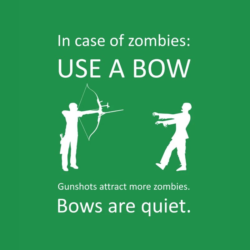 Use a bow to kill Zombies Bogen Zombie Lustig