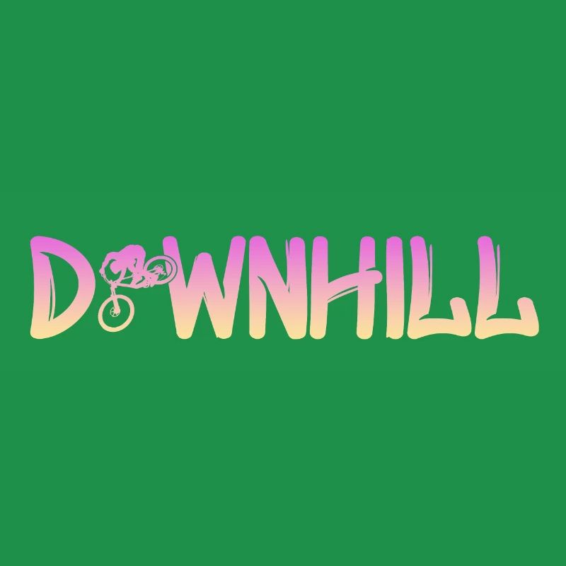 Downhill mit Biker